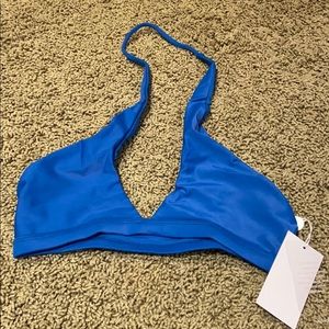NWT mikoh bikini top size medium teal/ blue